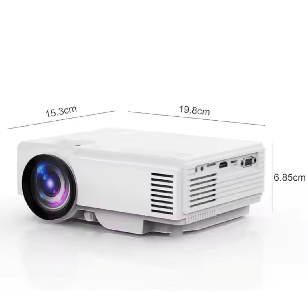 T5 Smart Portable LED Projector - 1080P HD Video, WiFi, Mirascreen, SameScreen, Direct YouTube, VGA, HDMI, USB