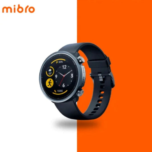 Mibro Smart Watch A1 with Black Strap - 1.28" HD Display, 5ATM Waterproof, Heart Rate, SpO2 Monitor, 20 Sports Modes, 10 Days Battery Life