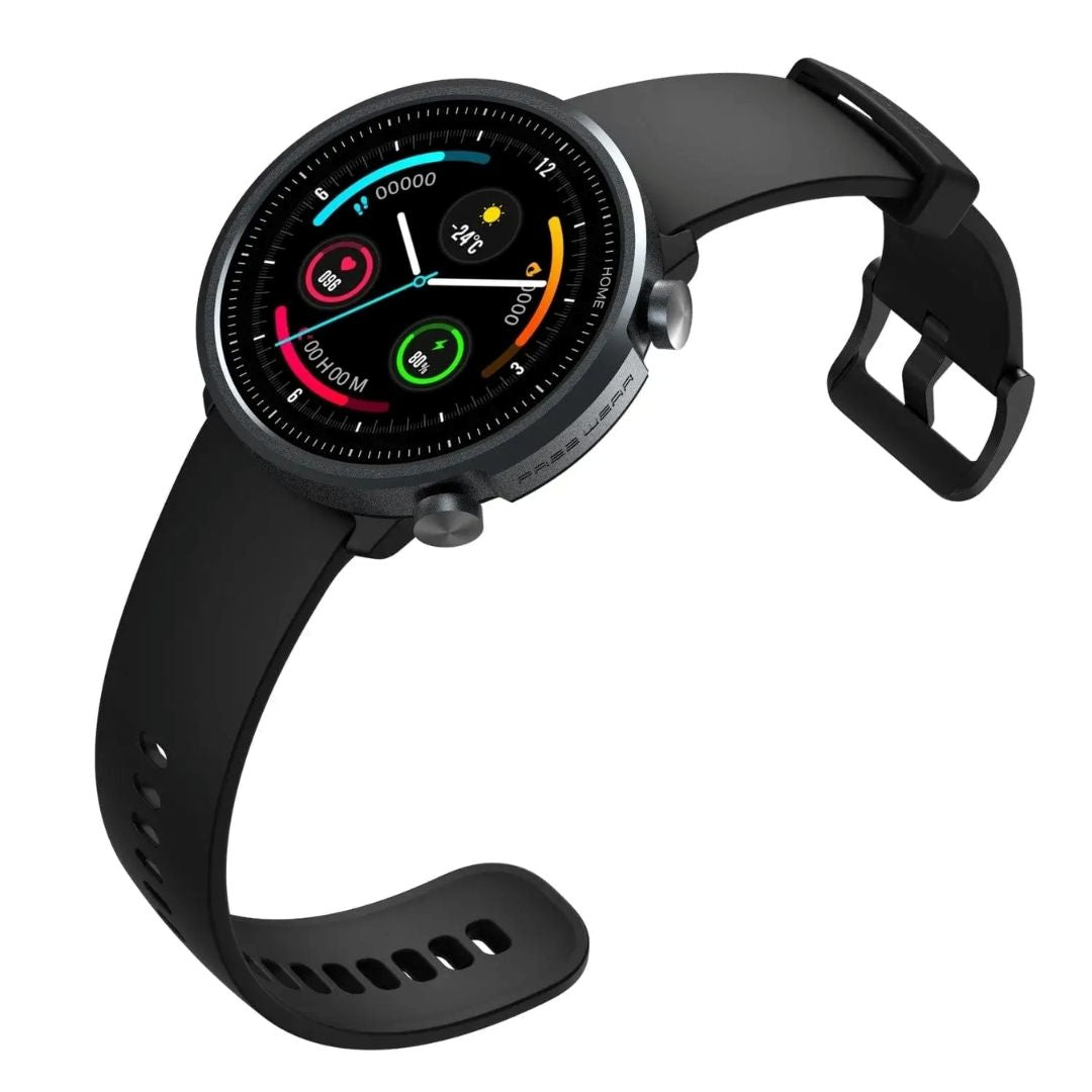 Mibro Smart Watch A1 with Black Strap - 1.28" HD Display, 5ATM Waterproof, Heart Rate, SpO2 Monitor, 20 Sports Modes, 10 Days Battery Life