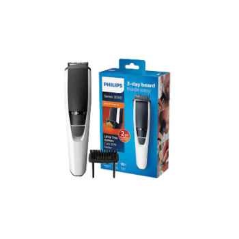 Philips Beardtrimmer series 3000 BT3206/14 Beard trimmer with 45 min cordless use/10h charge Stainless steel Blades for Men