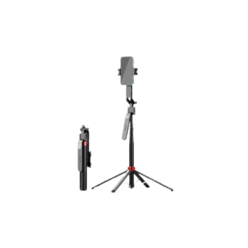 Q185 Face Tracking Selfie Stick 360 Degree Rotation Ai Gimbal Stabilizer with Remote Shutter Wireless Bluetooth Selfie Stick Tripod for Live Streaming