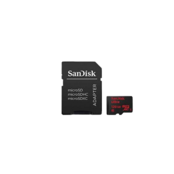 SanDisk Ultra 128GB microSDXC UHS-I Card with Adapter