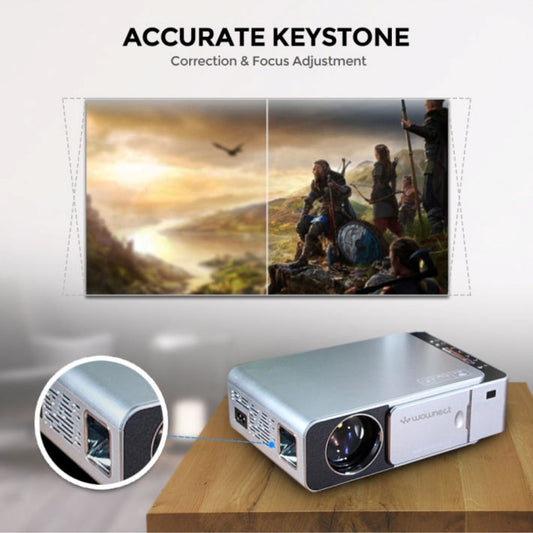 T6 Portable HD Android Projector 3500 Lumens, 1280x720, USB, HDMI, VGA, AV for Home Theater