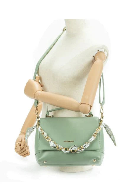 Casual Solid Bag with Chain