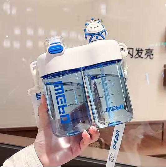 Dual Straw Water Bottle