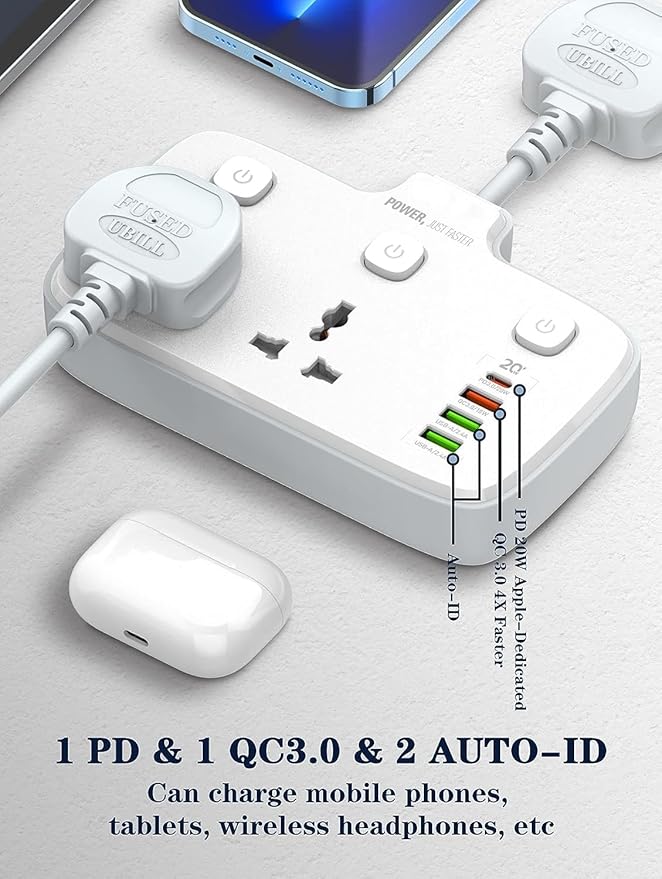 Power Strip 2 Sockets