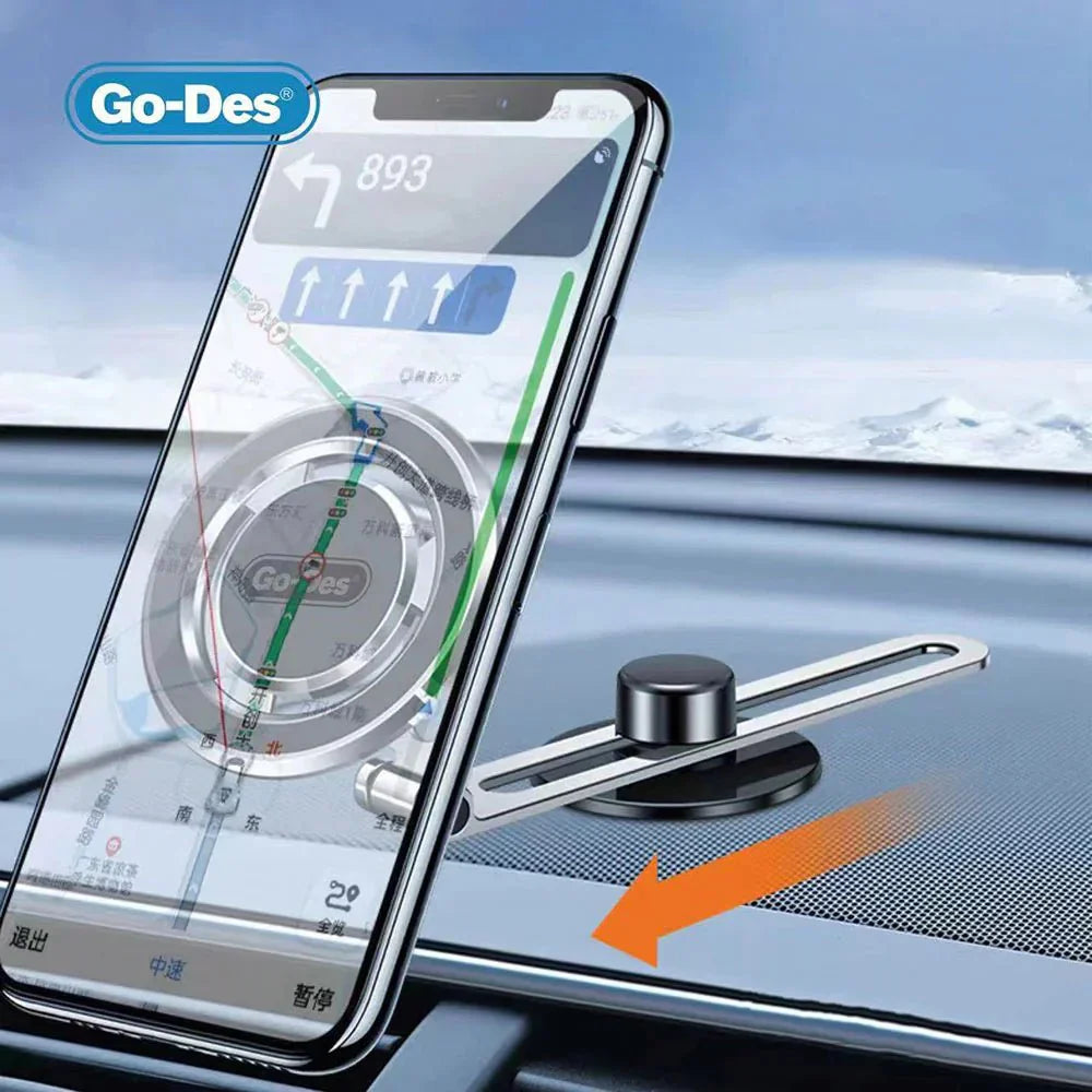 Rotating Flat Floor Car Phone Holder